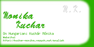 monika kuchar business card