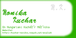 monika kuchar business card